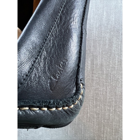 Clark's Perforated Leather Driving Shoes Men's 11M Black Preppy City Casual - Picture 10 of 11